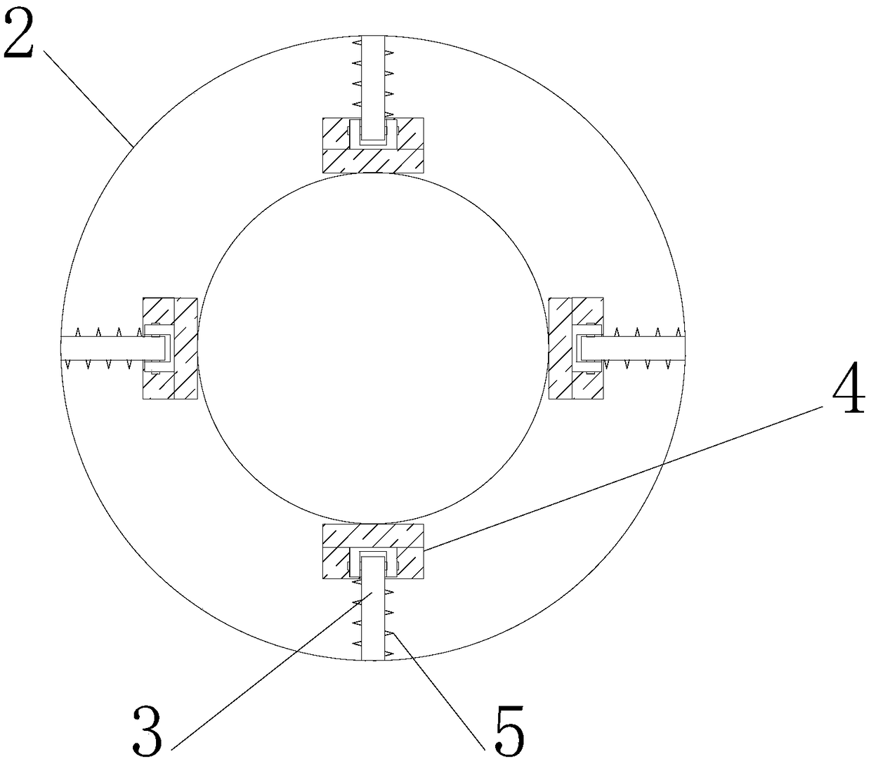 Machine tool machining device facilitating workpiece fixing