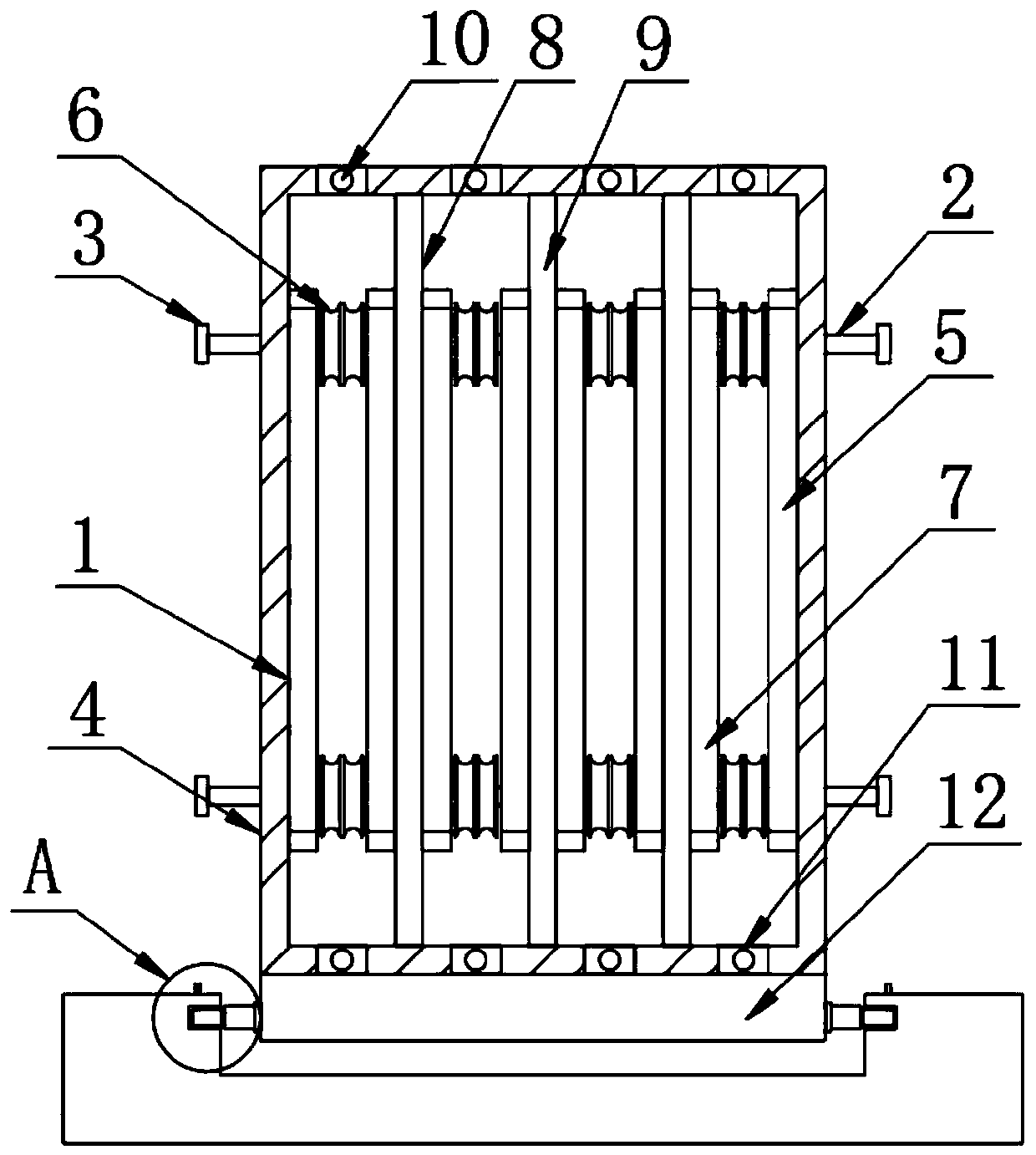 Convenient-to-install-and-use computer wire bunching device