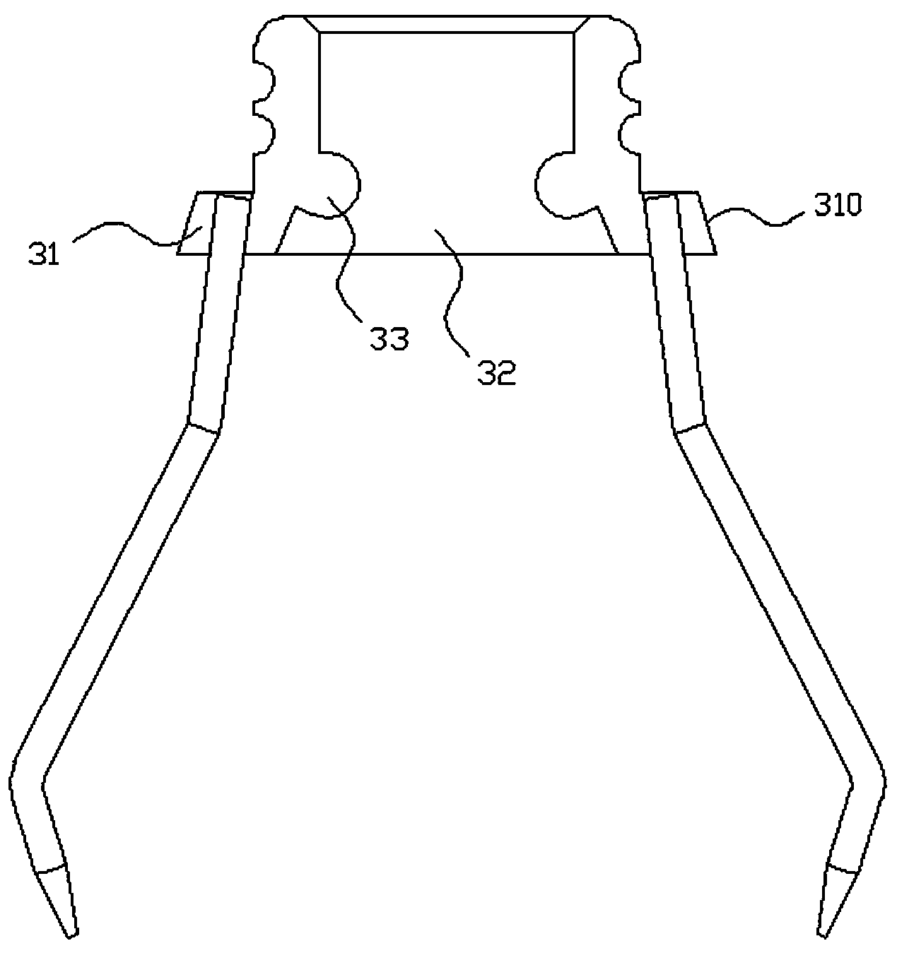 Claw disc mechanism of noodle grabbing machine