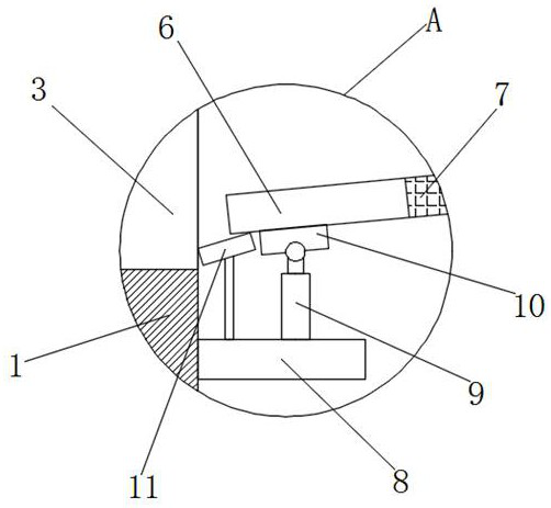 Drainage system for overmining area of coal mine