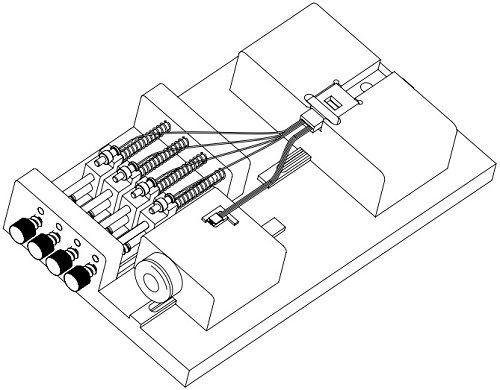 A high-speed optical module passive device custom fiber length fixture