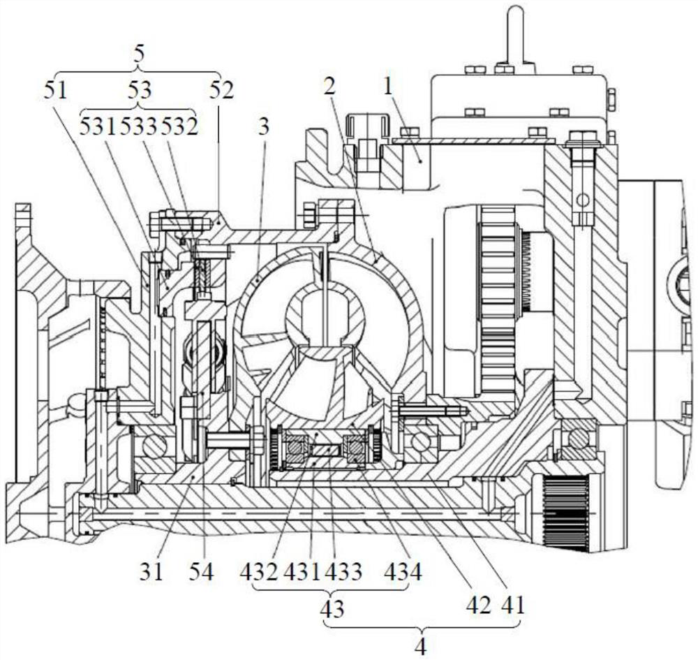 Turbine locking hydraulic torque converter and engineering machinery