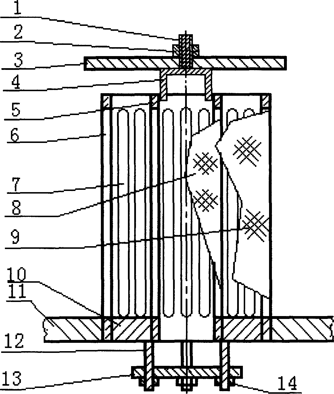 Sediment incrustation distributor