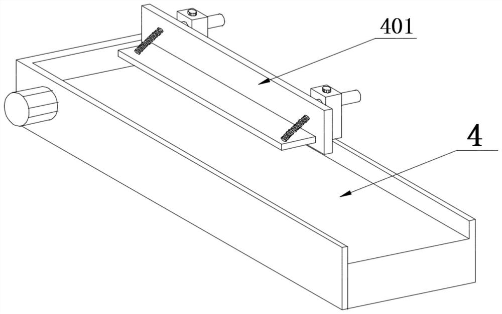 A laser pipe cutting machine with the function of automatic tailing material return