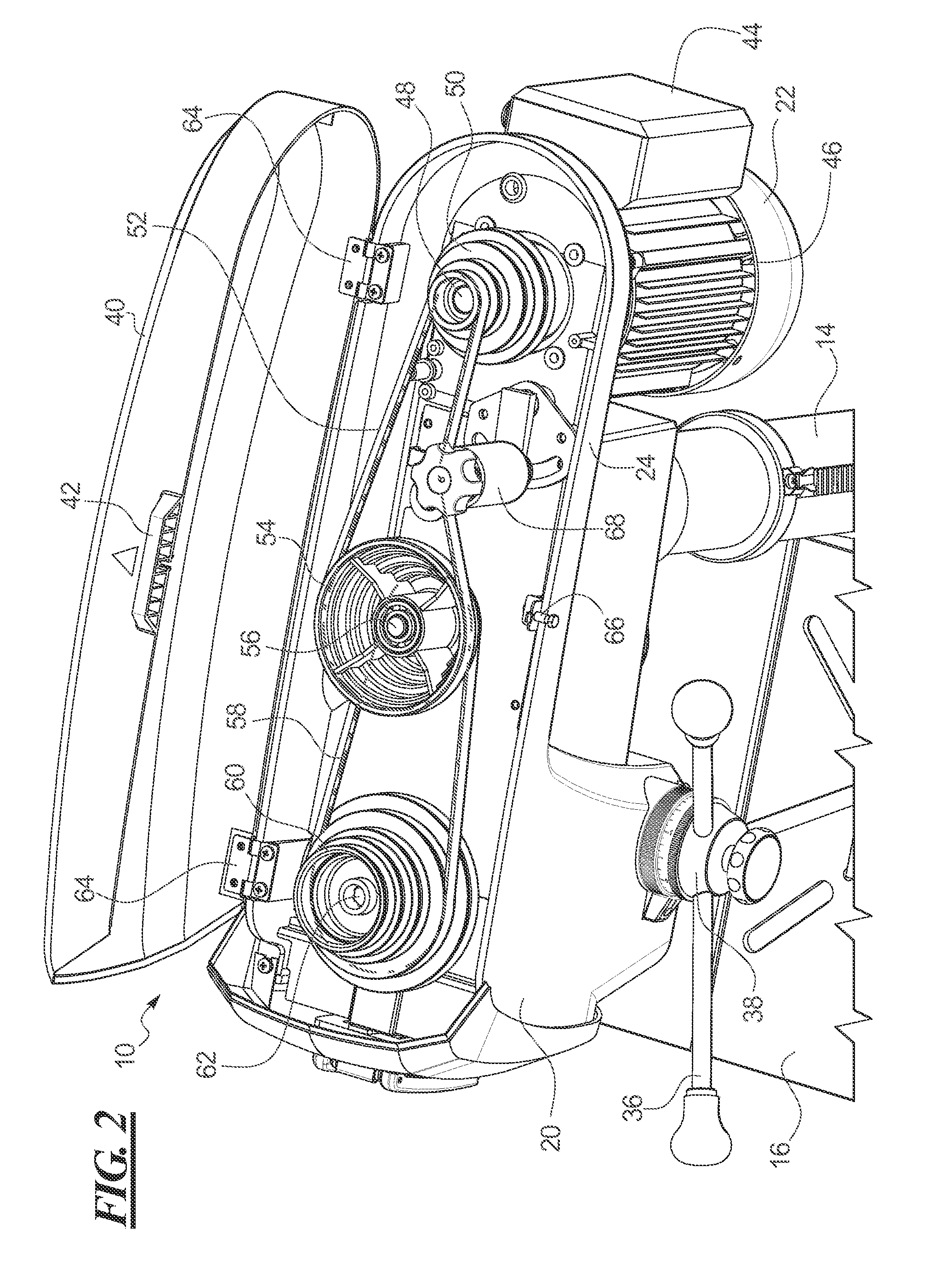 Belt tensioner for drill press