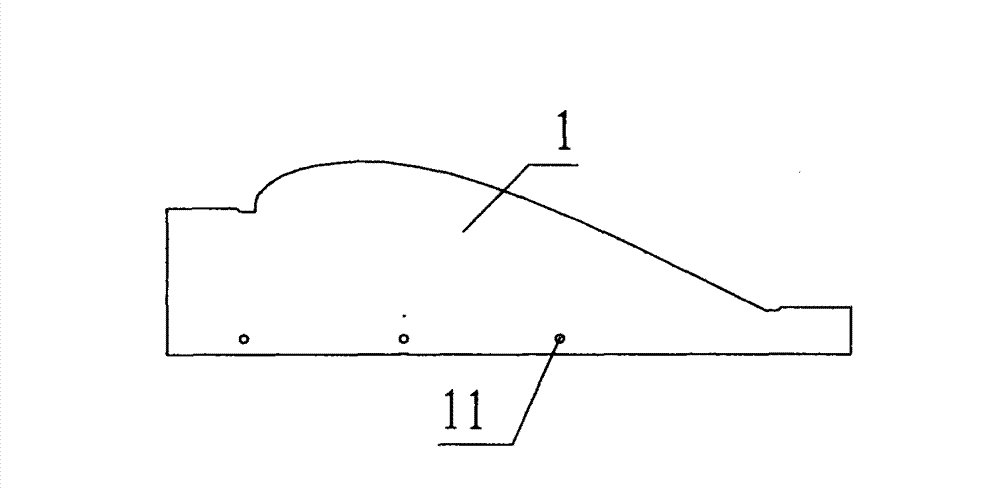 Fixed position series assembling method of rib templates of wind turbine blade male mould