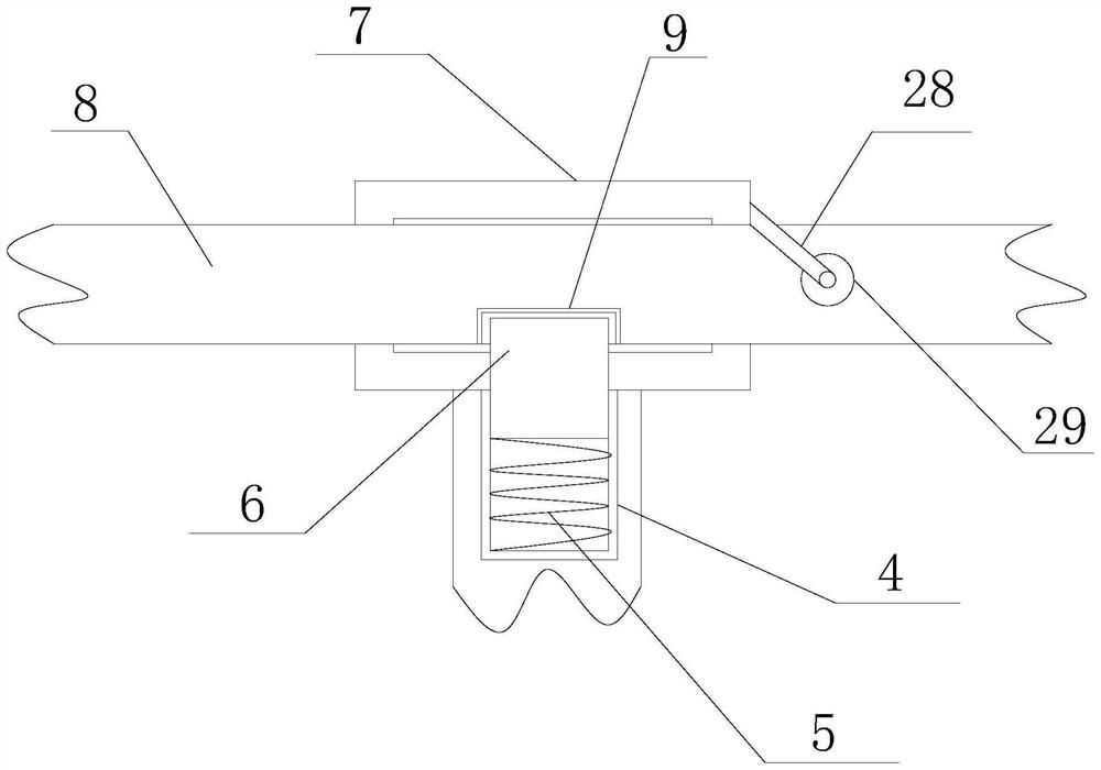 Motion guide rail type power transmission line insulator automatic detection device