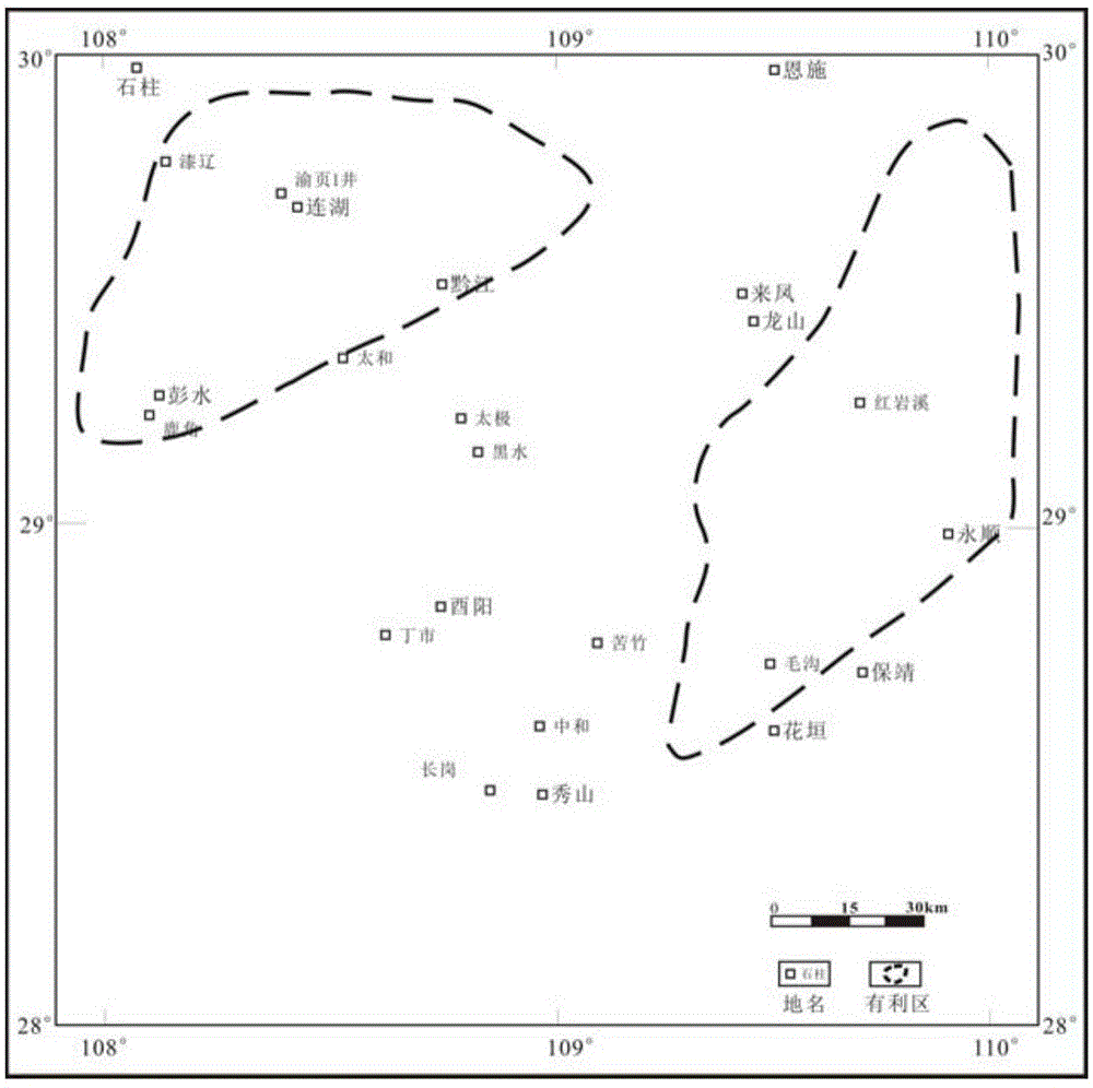 Shale gas probability area selecting method