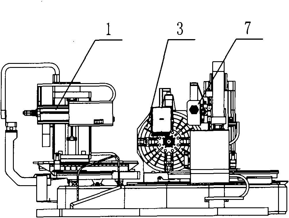 Engine cylinder head numerical control machine for floating ship