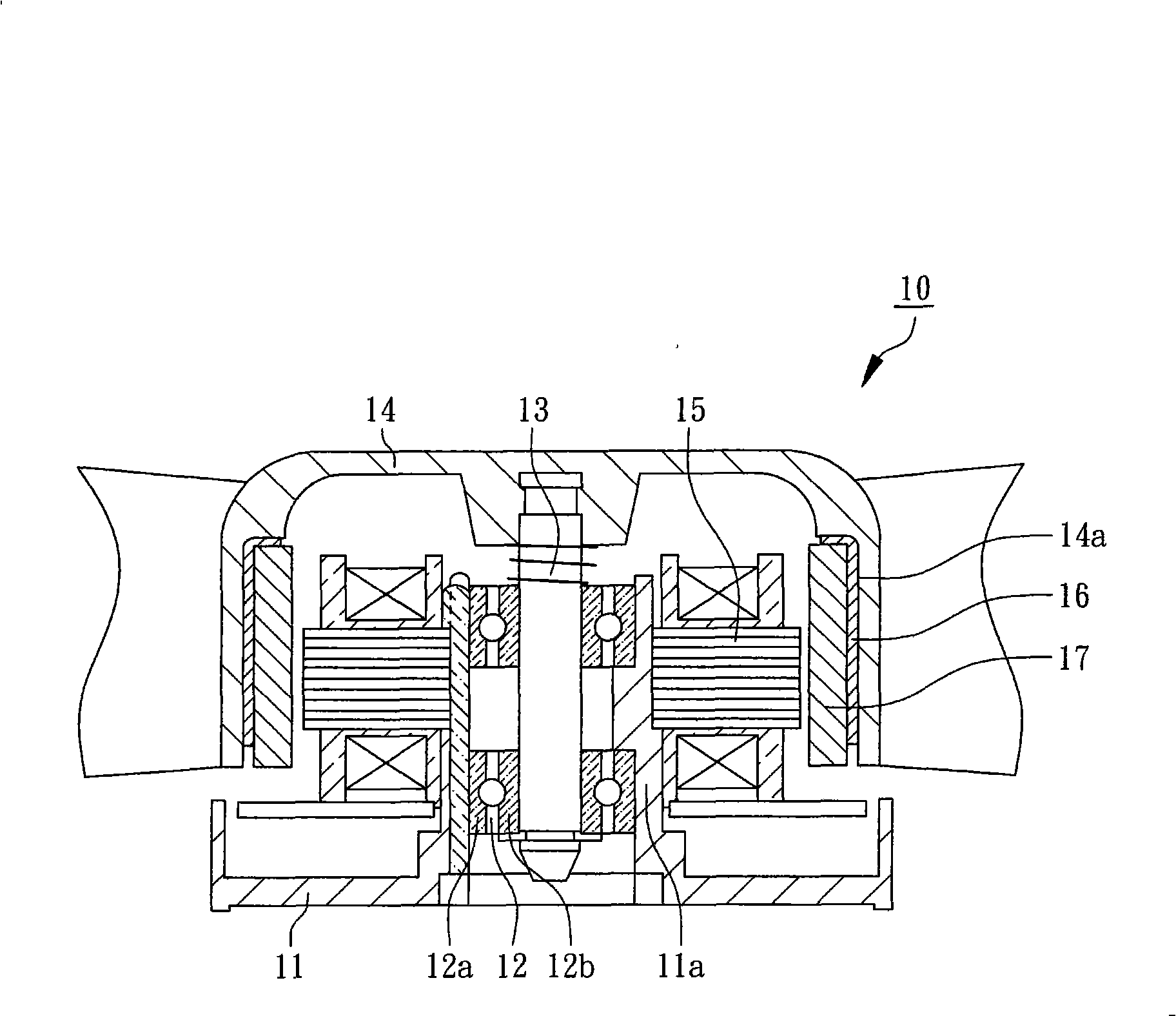 Thin fan structure