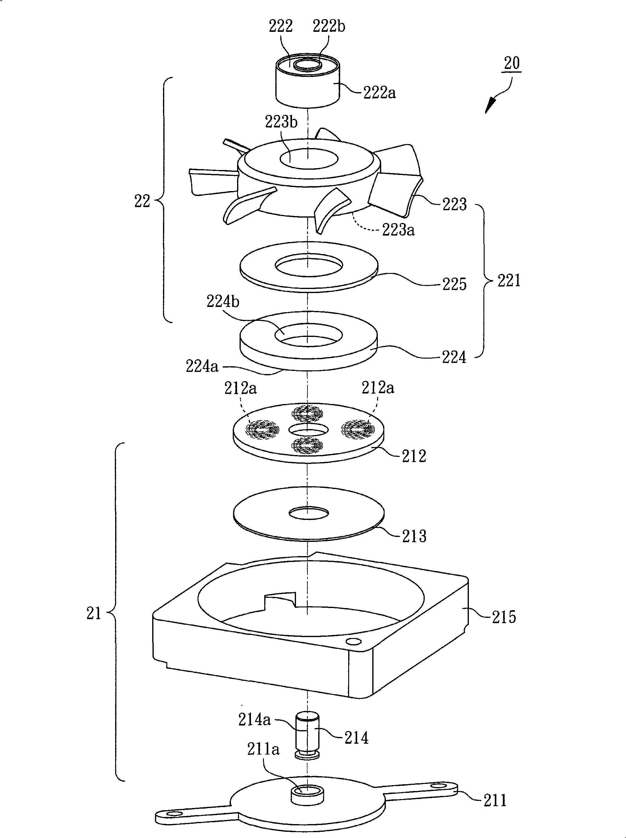 Thin fan structure