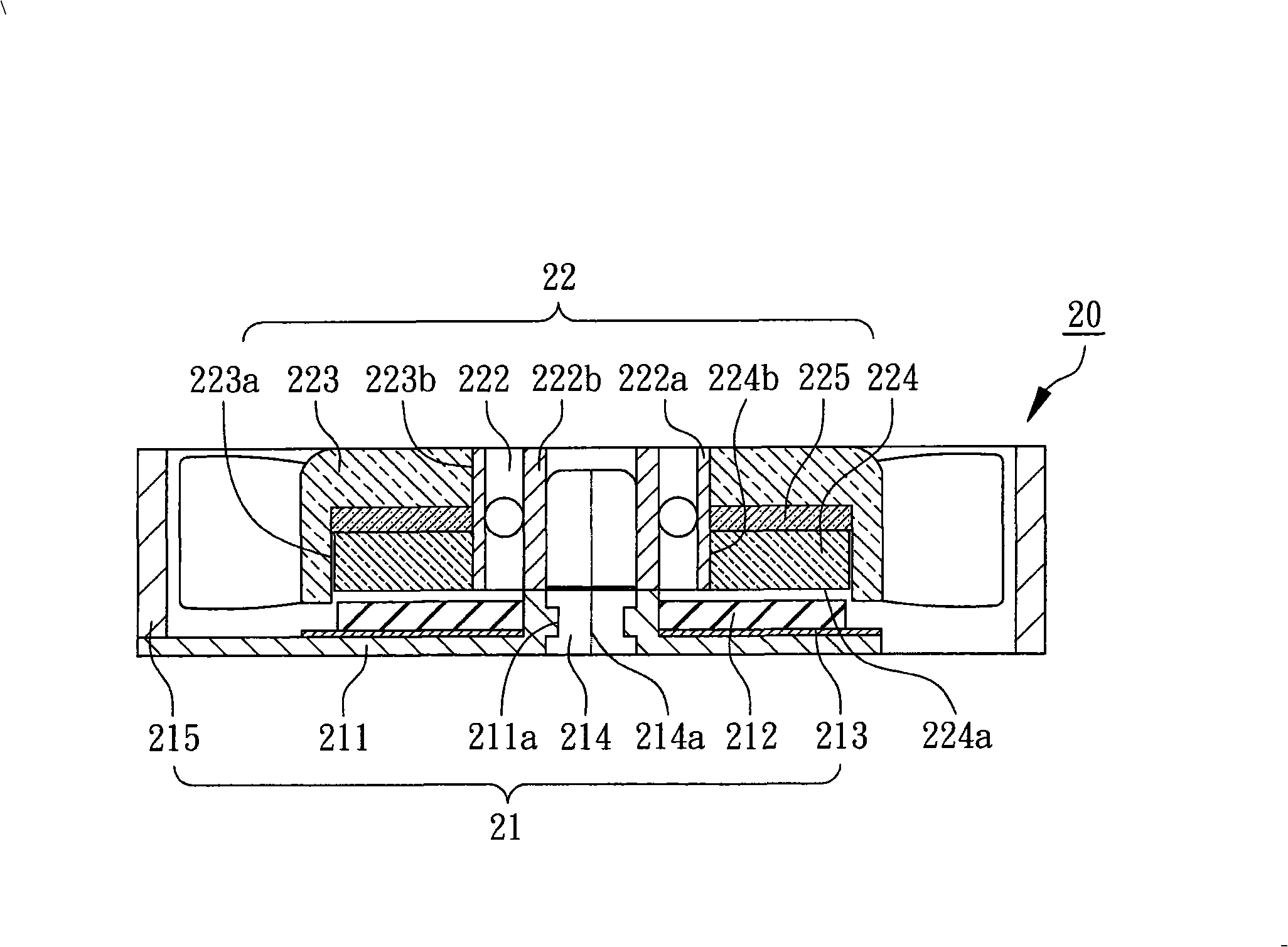 Thin fan structure