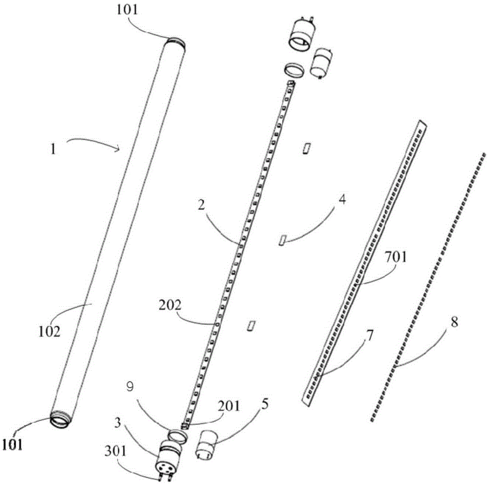 LED straight-tube lamp