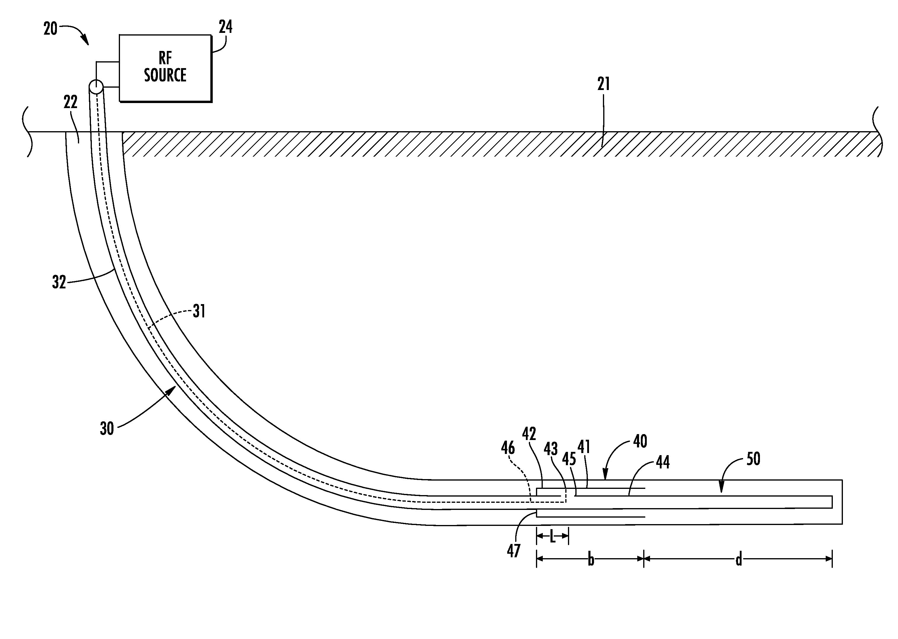 Hydrocarbon resource heating system including sleeved balun and related methods