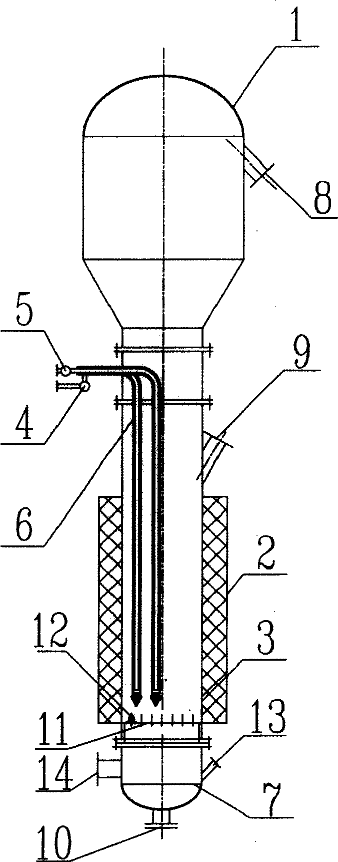 Large-scale apparatus for synthesis of trichlorosilane and synthesis method thereof