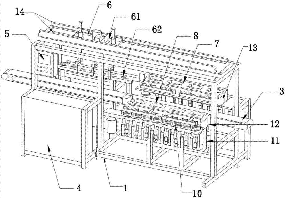 Fully automatic glass cracking-off machine