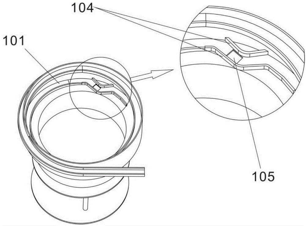 System for correcting, pushing and rinsing filling bottles