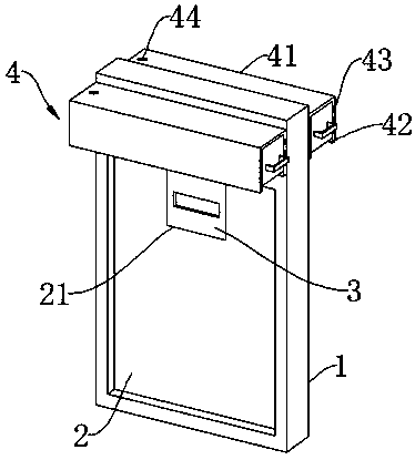 High-rise building fireproof type ventilating window