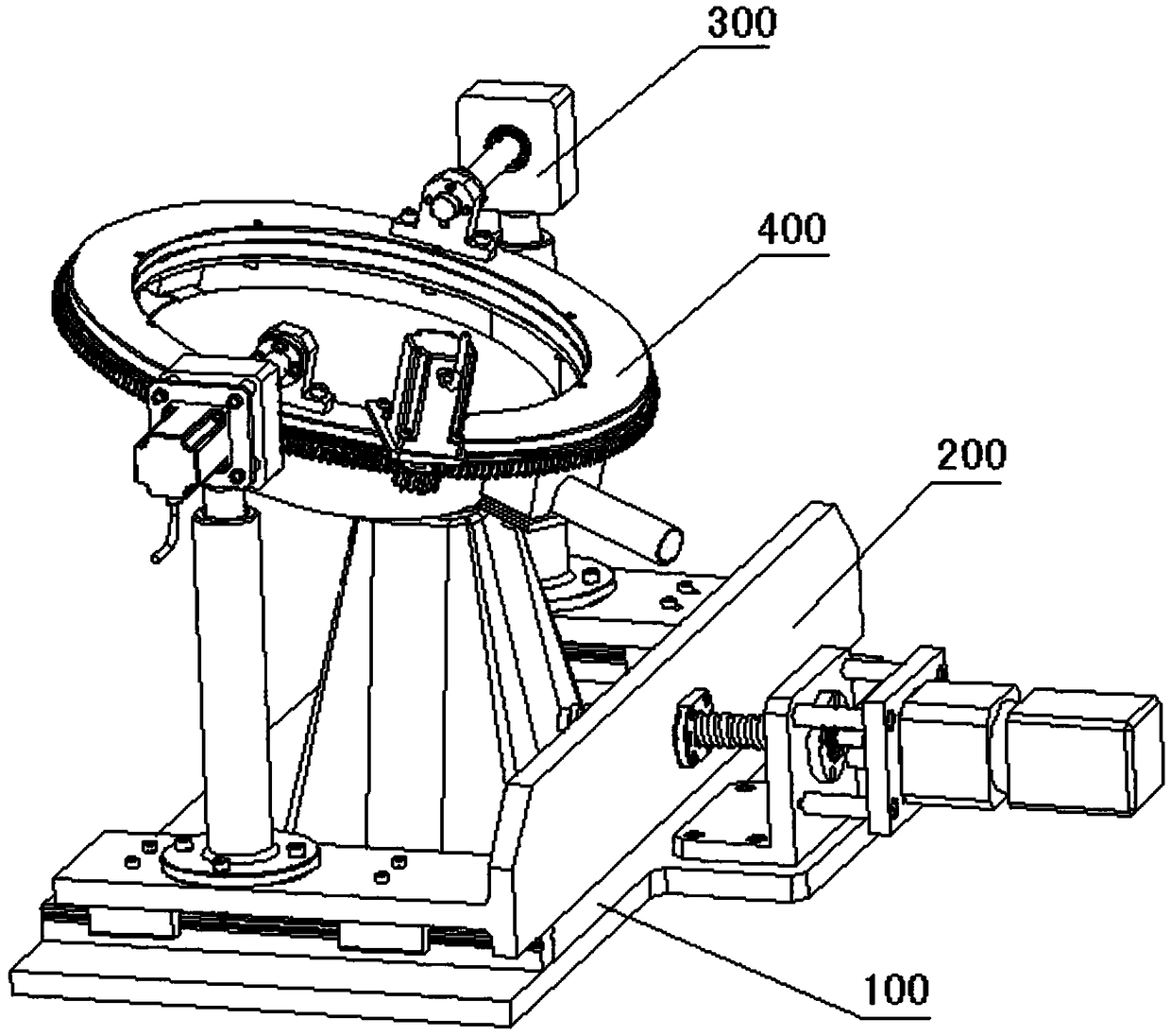 Auxiliary device for iron pan cold forging