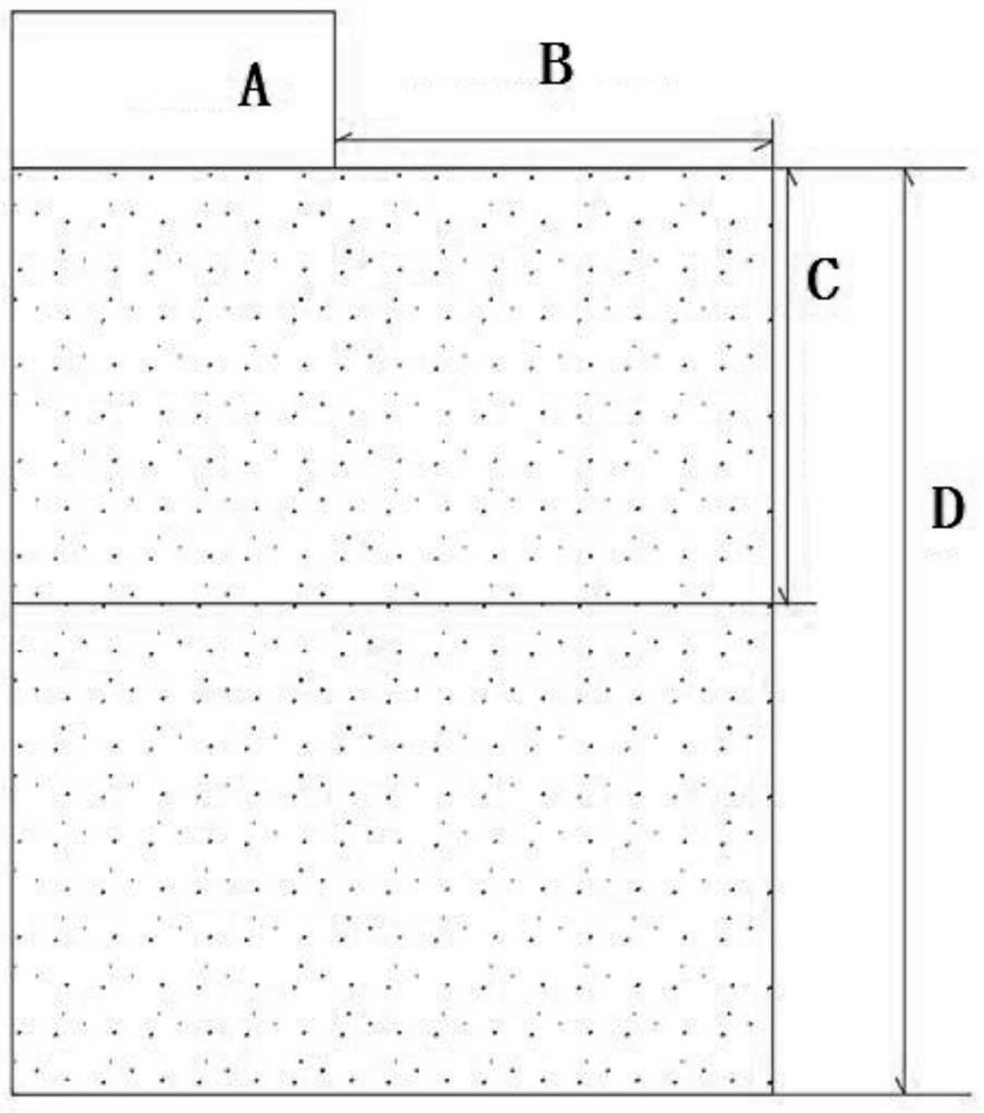 Deep liquefaction shallow treatment method applied to liquefiable sand foundation