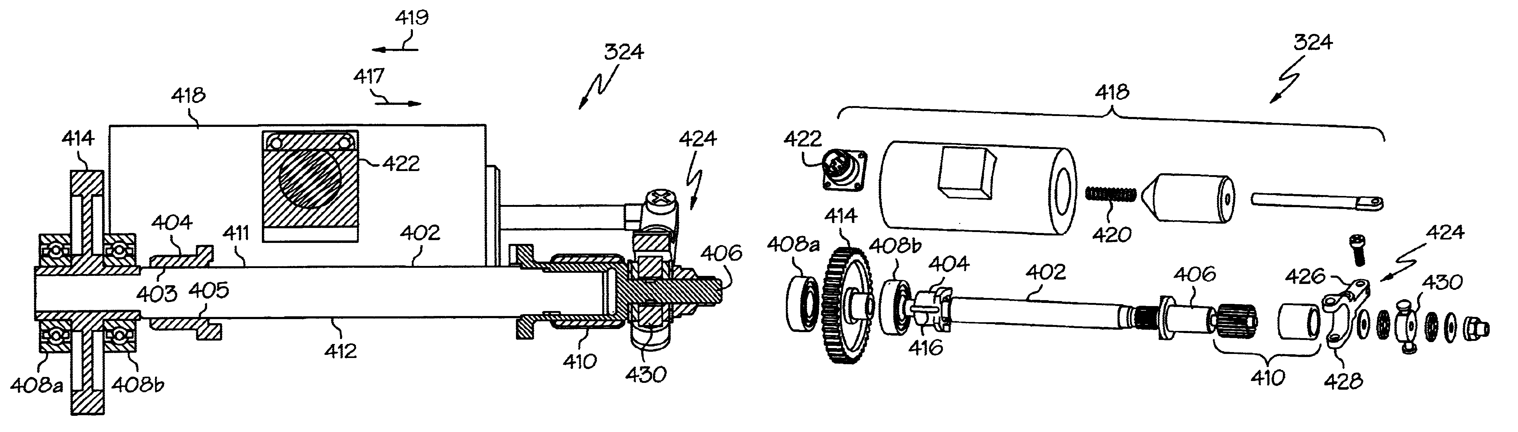 Lock assembly that inhibits thrust reverser movement at or near the stowed position