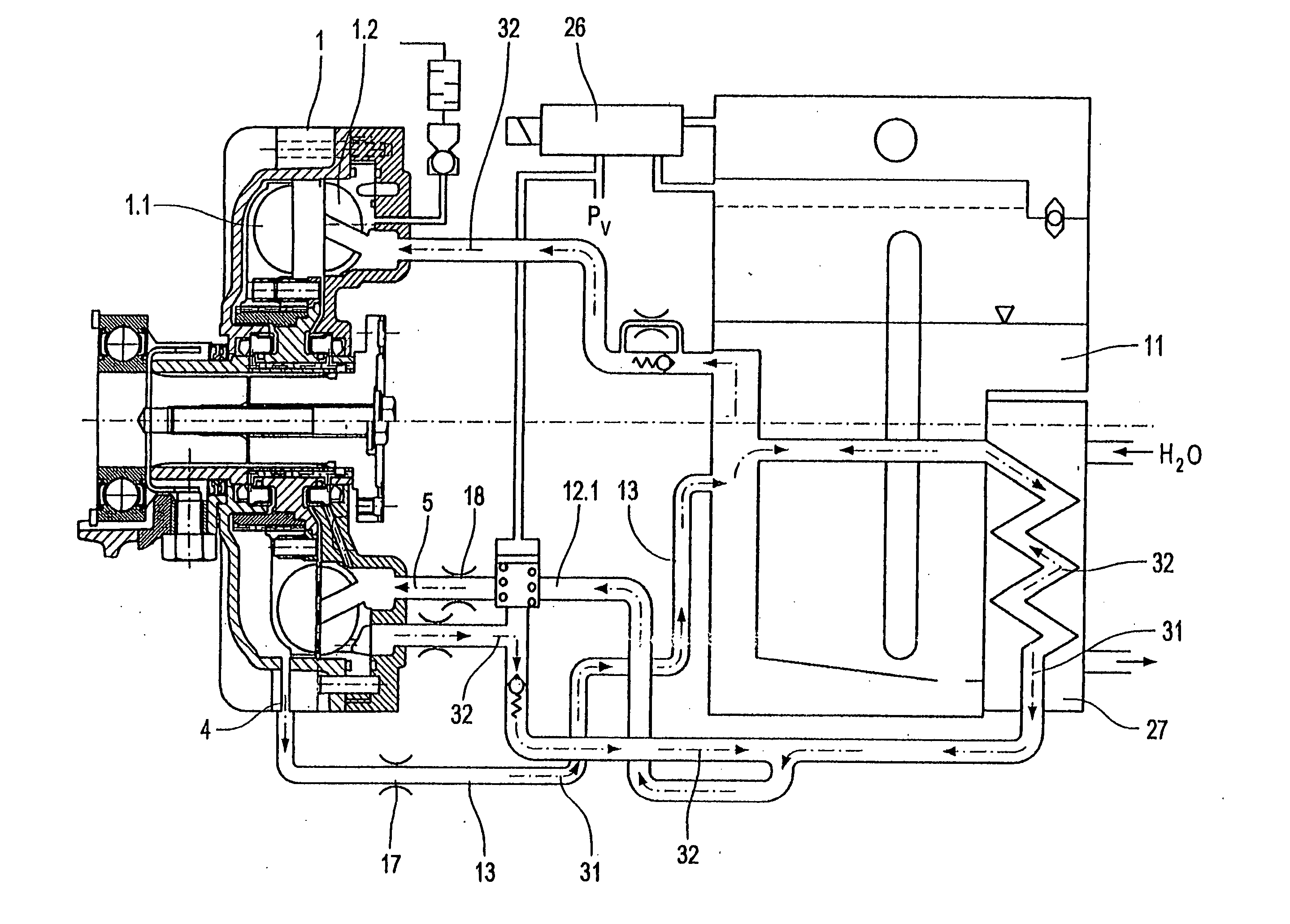 Hydrodynamic braking system provide with a retarder