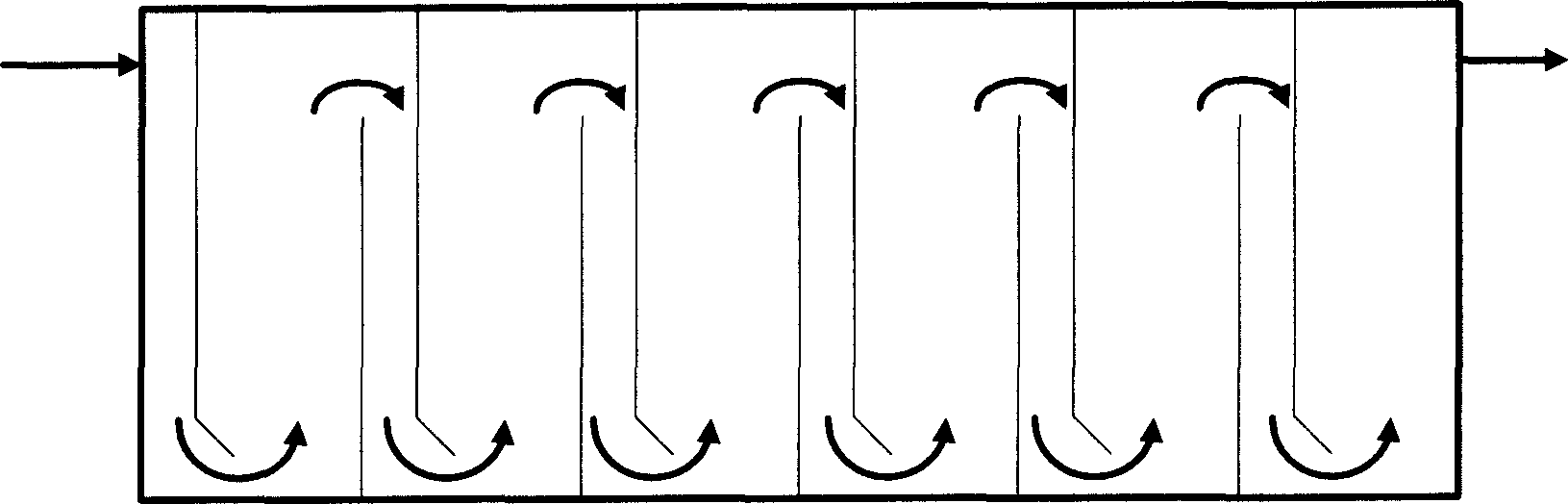 Baffle-board reactor and method for treating sewage by using it