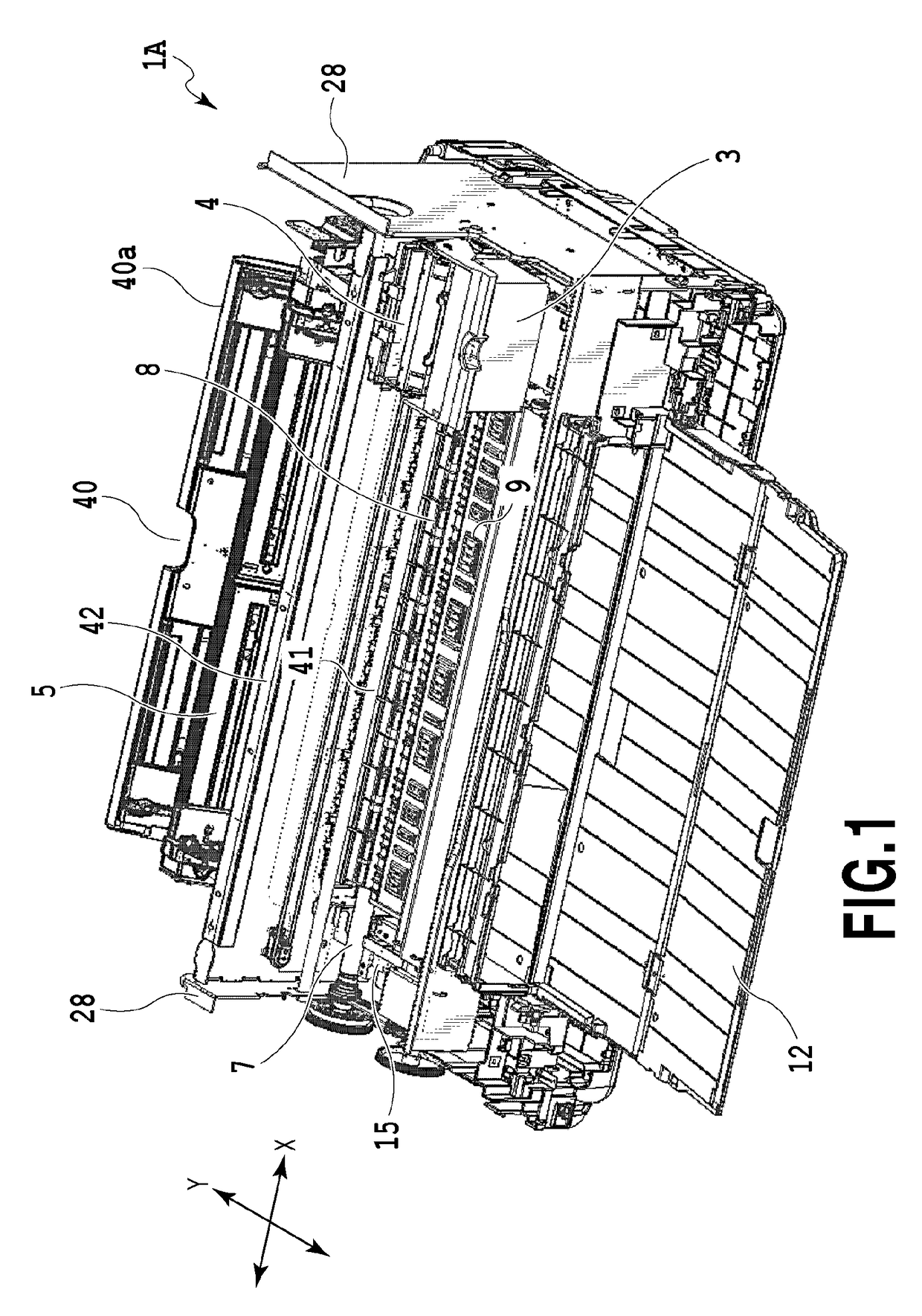 Printing apparatus and platen