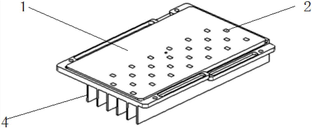 Antenna heat-dissipating integrated transceiver structure and manufacturing method