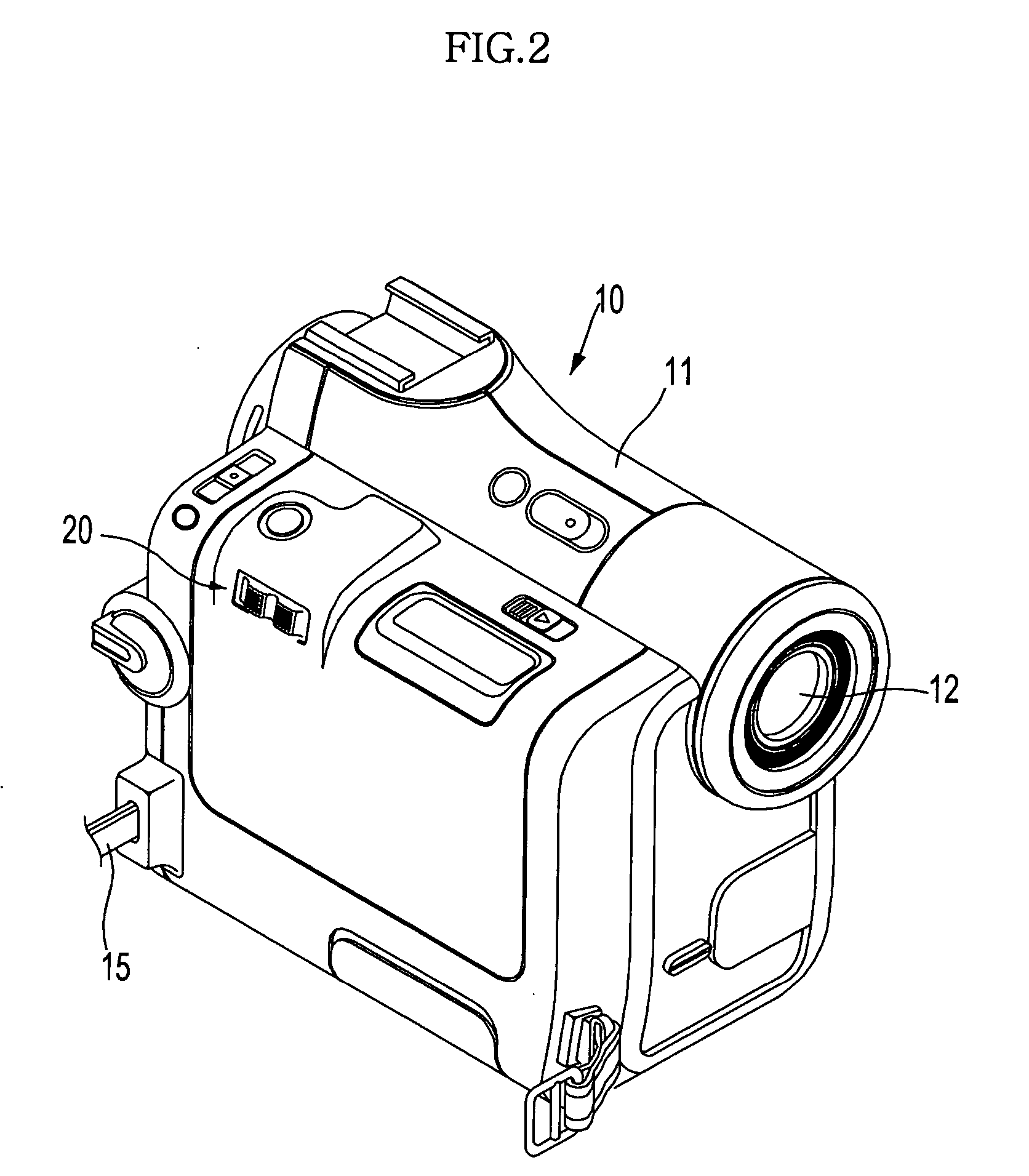 Image capturing device having zoom control unit