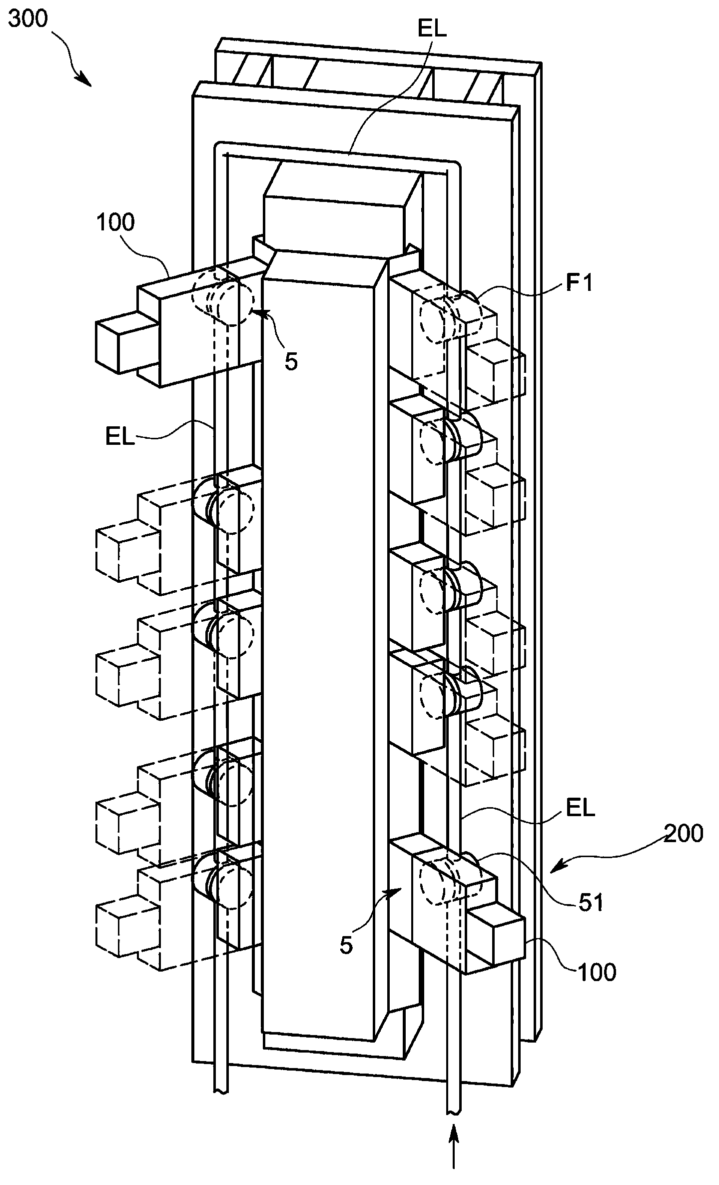 Filament exchange jig and filament exchange structure