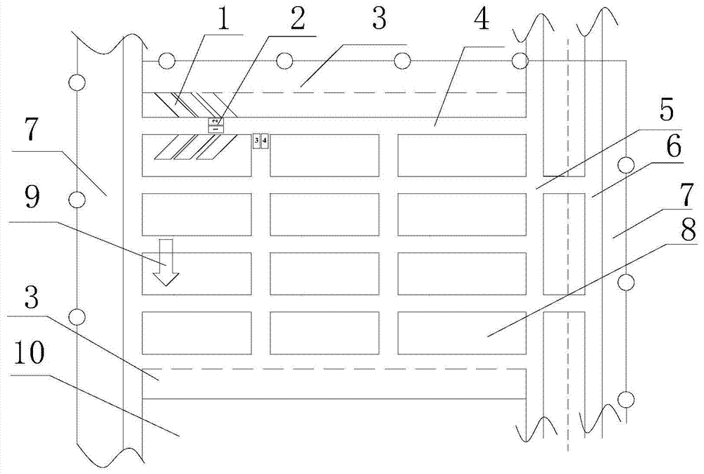 Roadway layout and coal pillar retention method for edge and corner coal short-wall continuous mining