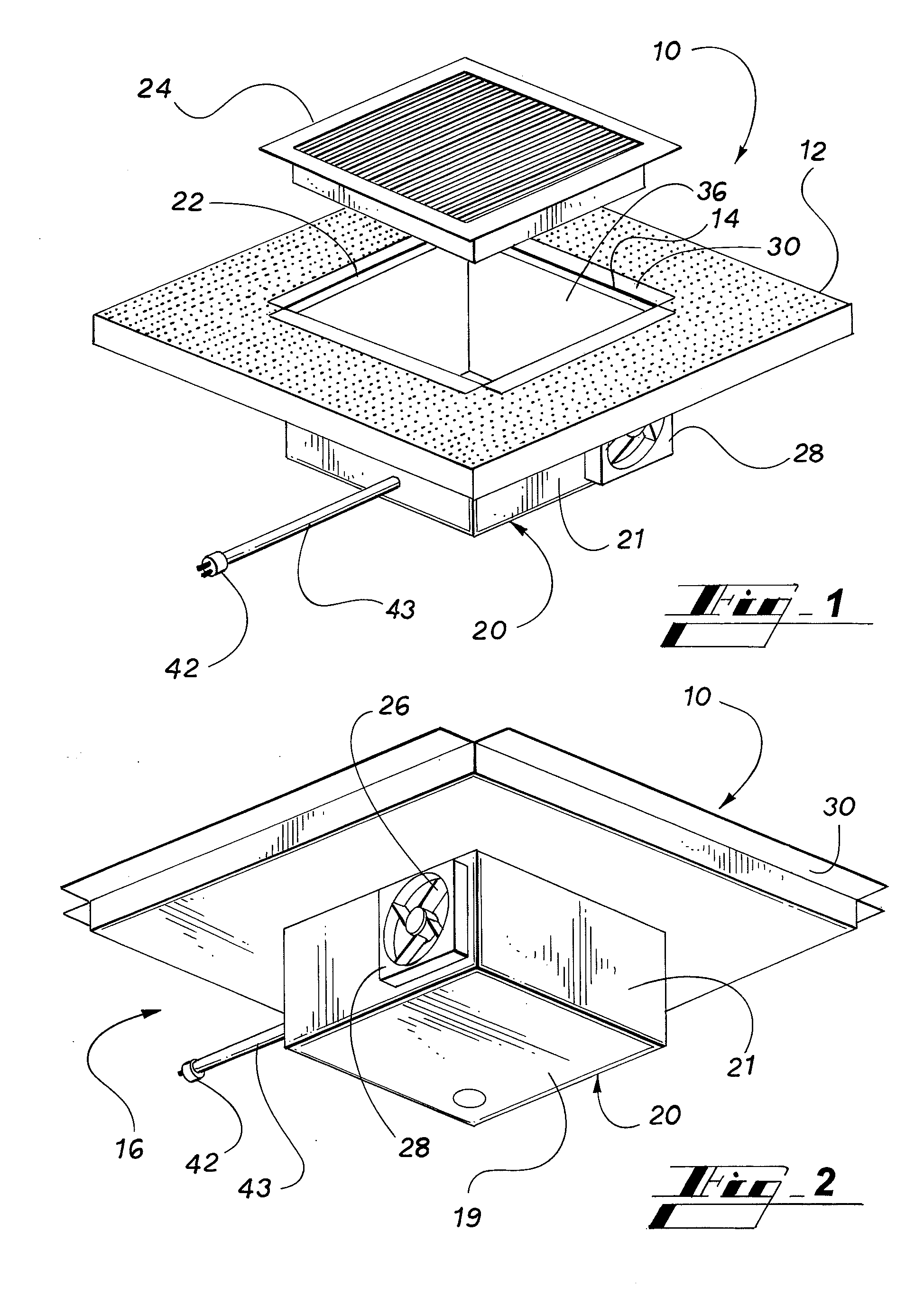 Fan assisted floor ventilation diffuser