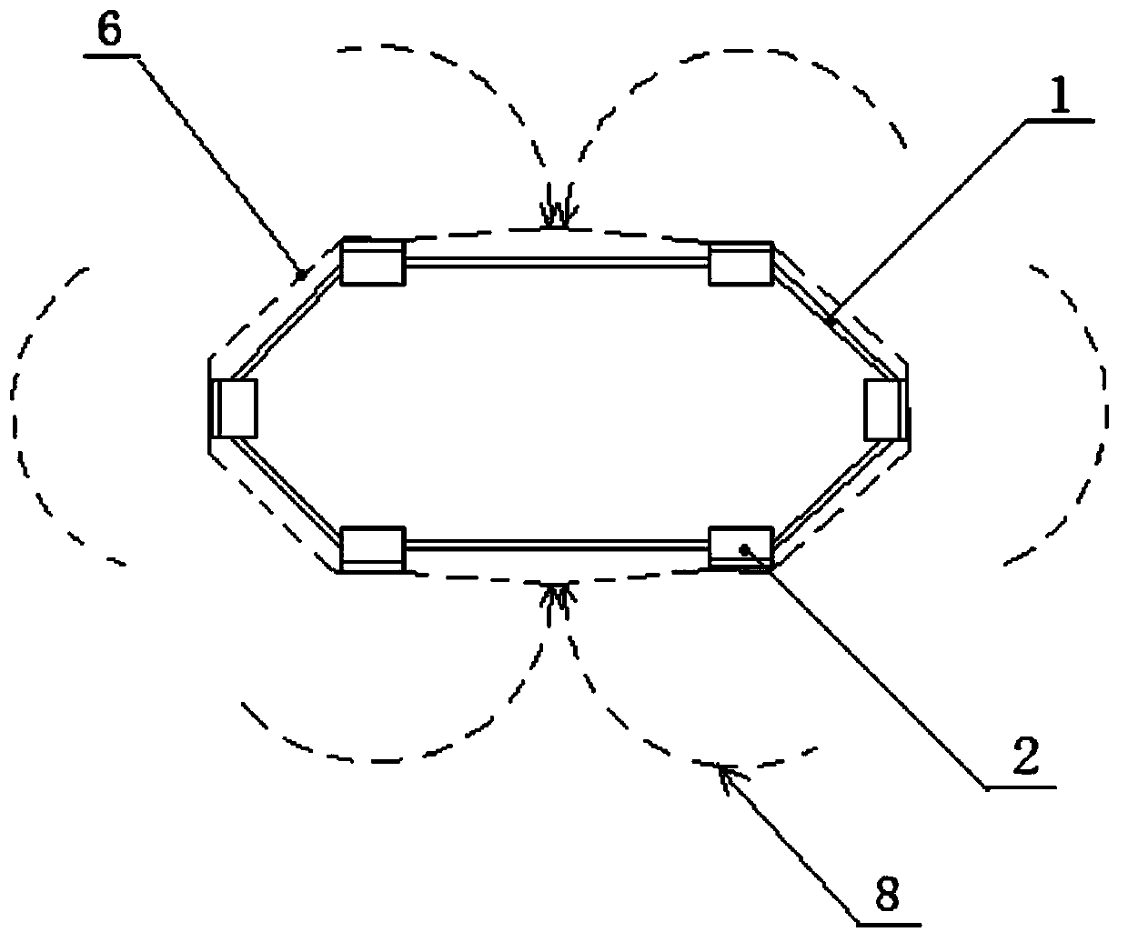 Infrared safety guard fence for power maintenance