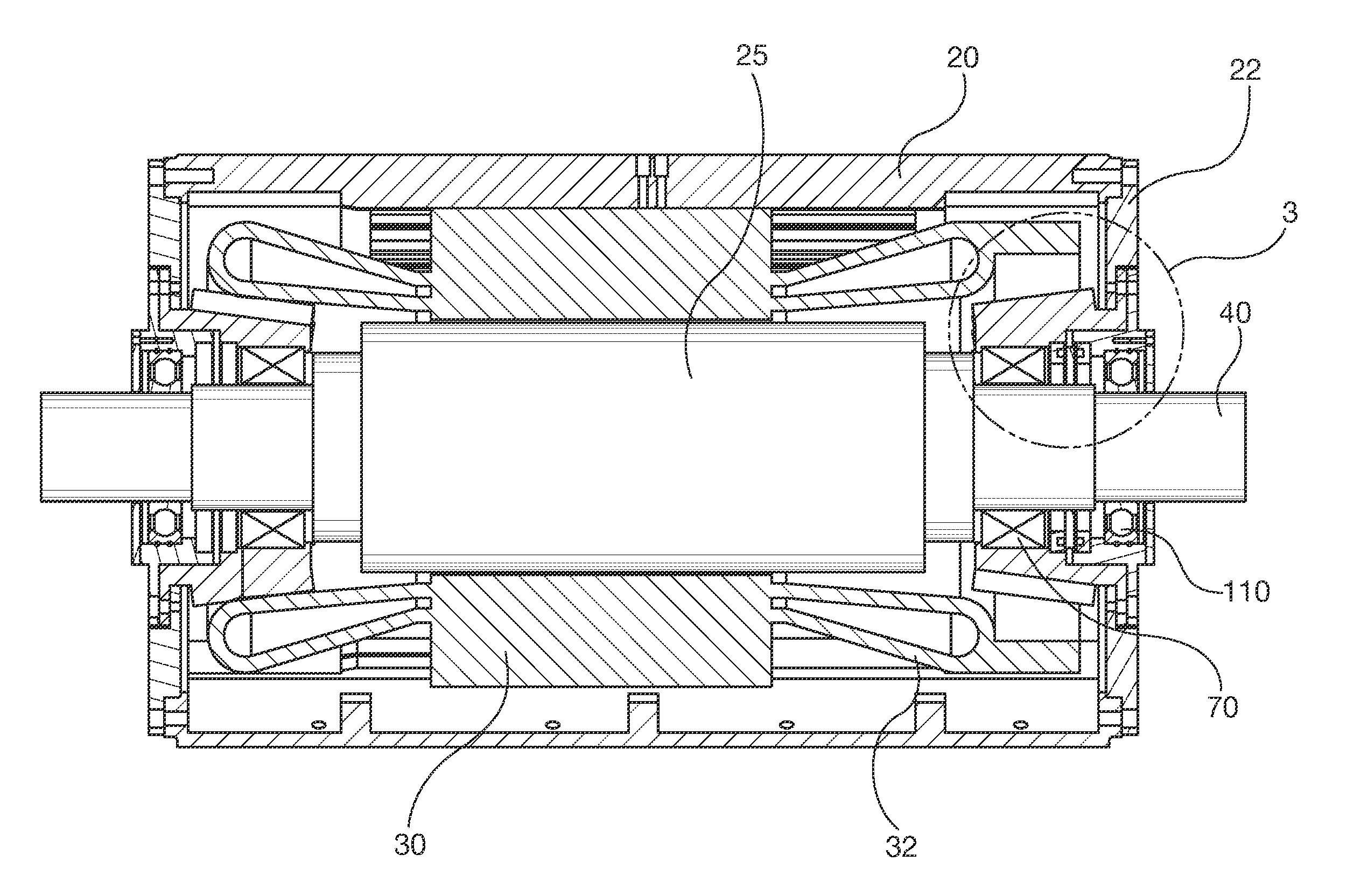 Induction machine bearing system