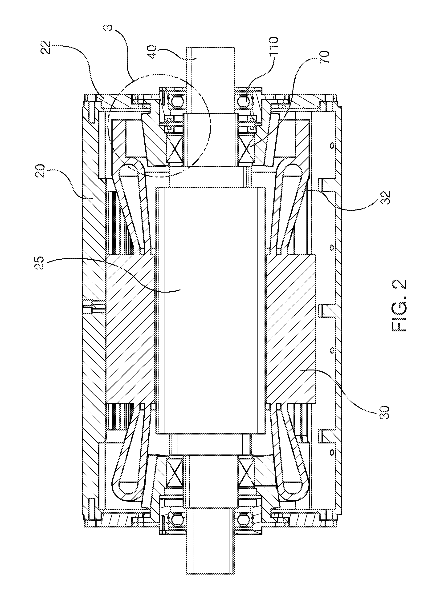 Induction machine bearing system