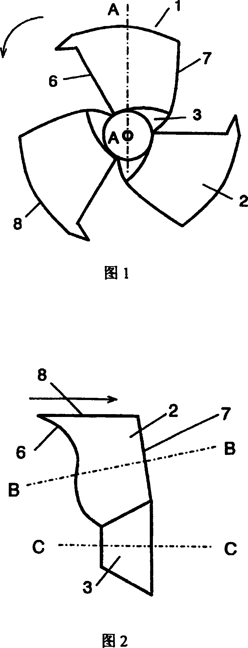 Impeller for fan, fan using same and air conditioner using the fan