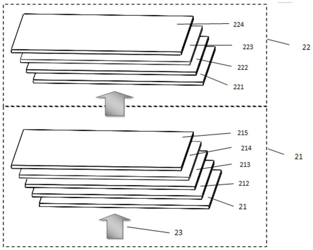 A liquid crystal display grayscale enhancement device based on a laminated liquid crystal screen