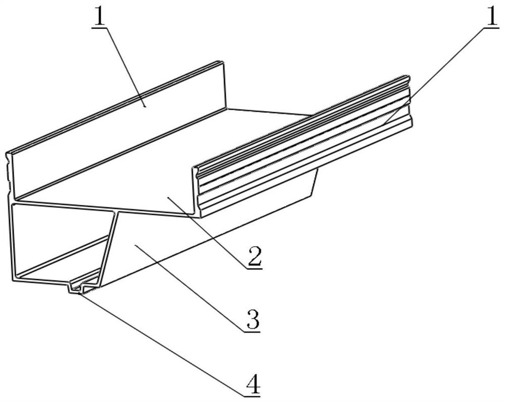 Aluminum alloy pipe gallery bell and spigot section bar