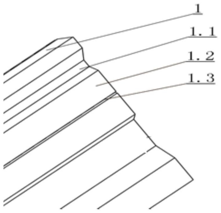 Aluminum alloy pipe gallery bell and spigot section bar