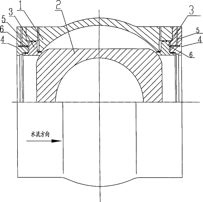 Movable ball valve sealing pair