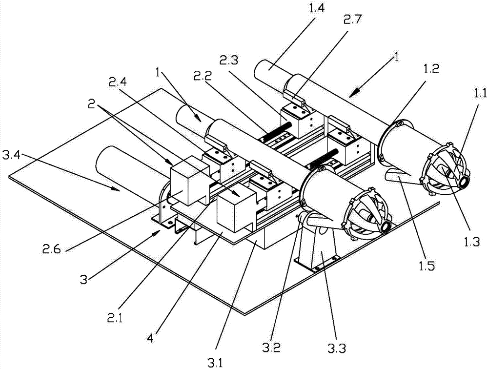 Self-adaption double-reamer dredging device