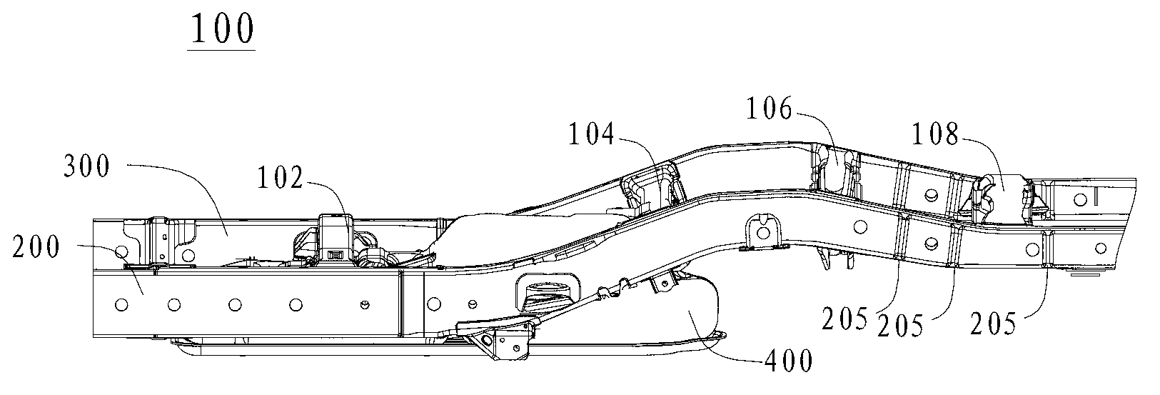 Automobile frame for automobile and automobile with same