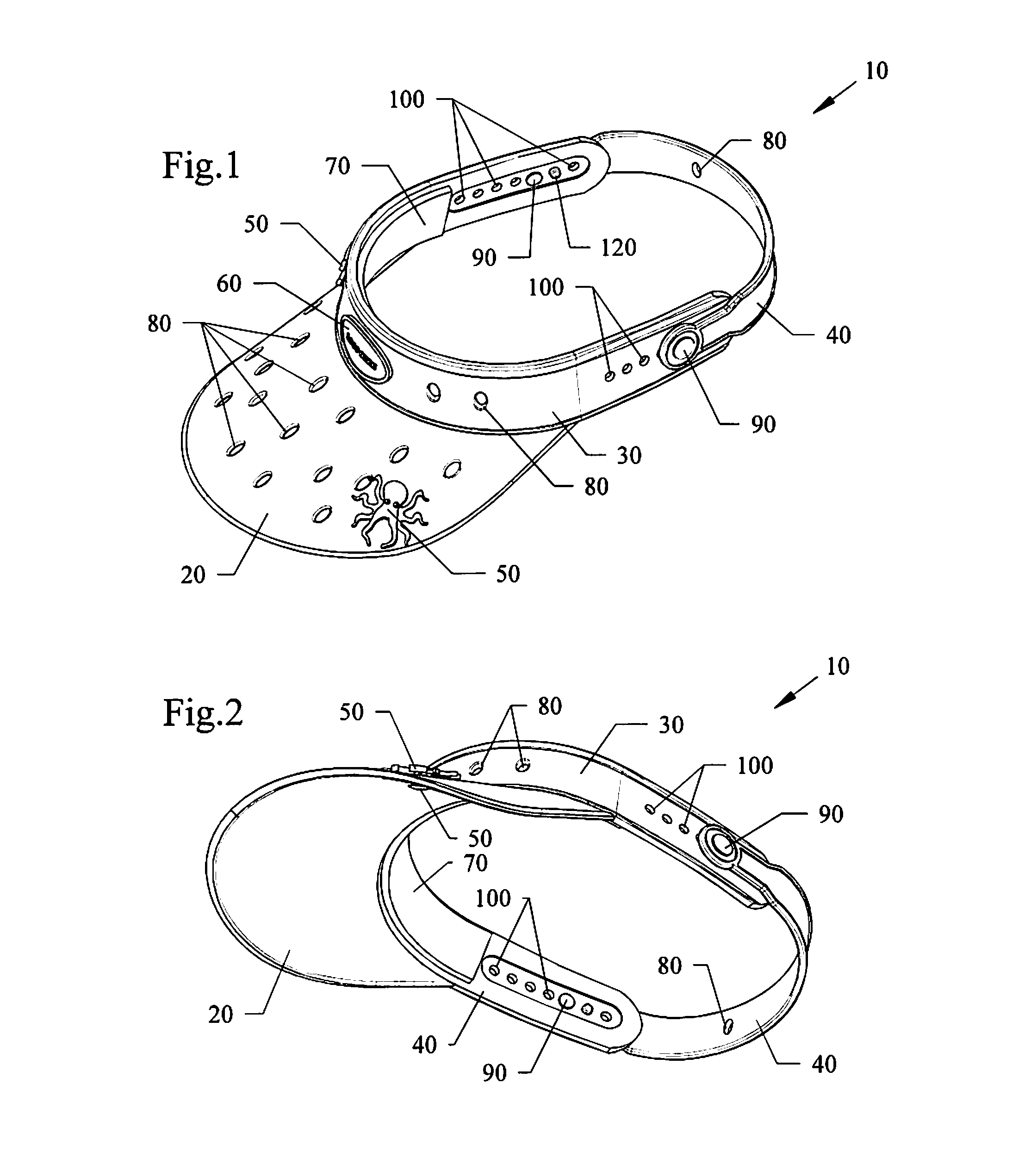 Visor with plug in accessory sockets