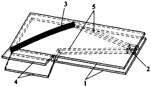 Sugar shovel-type fan-shaped horizontal beam scanning antenna