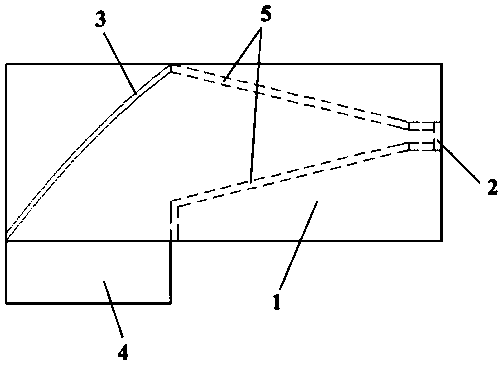 Sugar shovel-type fan-shaped horizontal beam scanning antenna