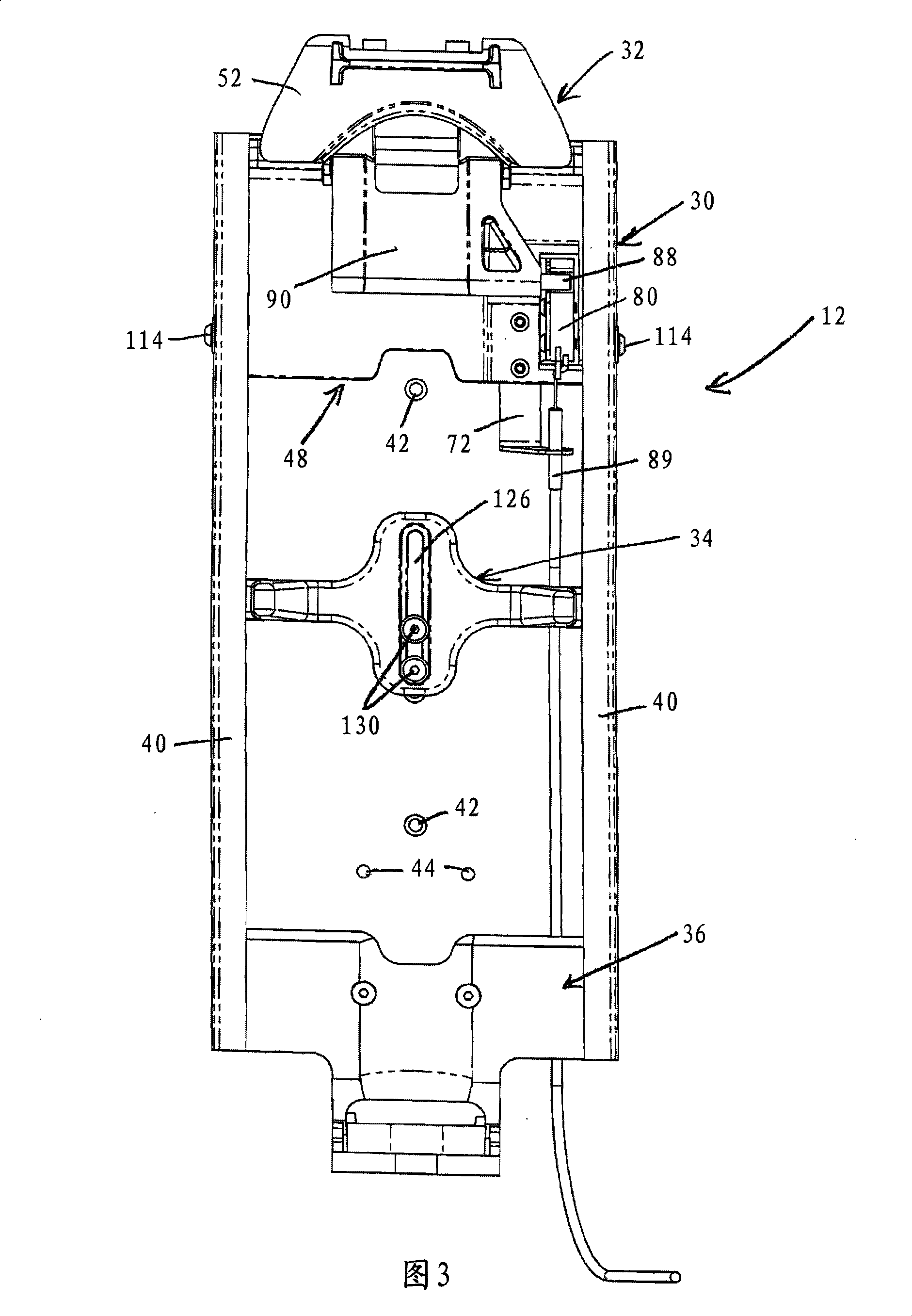 Automatic locking scba mounting bracket assembly