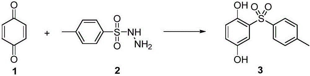 Preparation method for sulfonyl hydroquinone compound