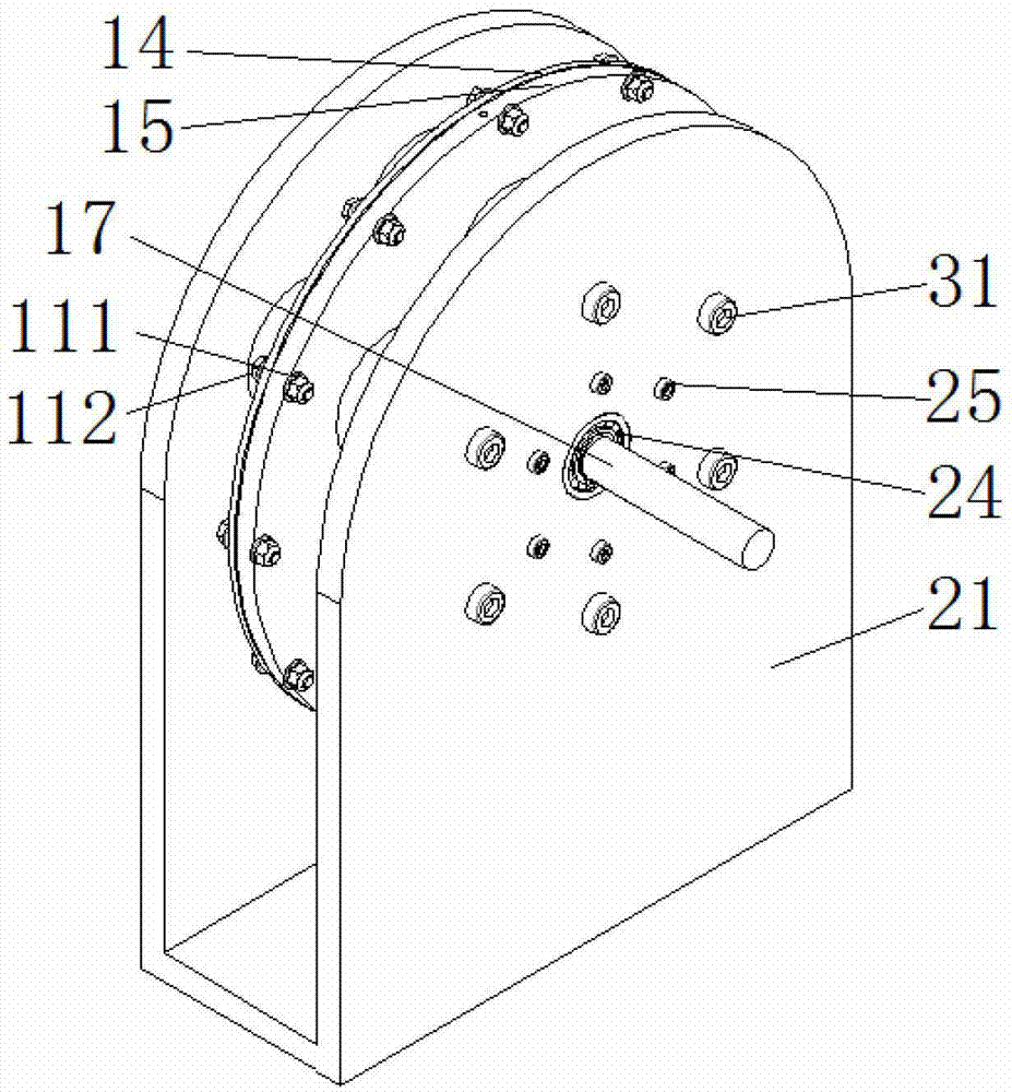 Magneto-rheological hydraulic brake executing device for electric vehicles