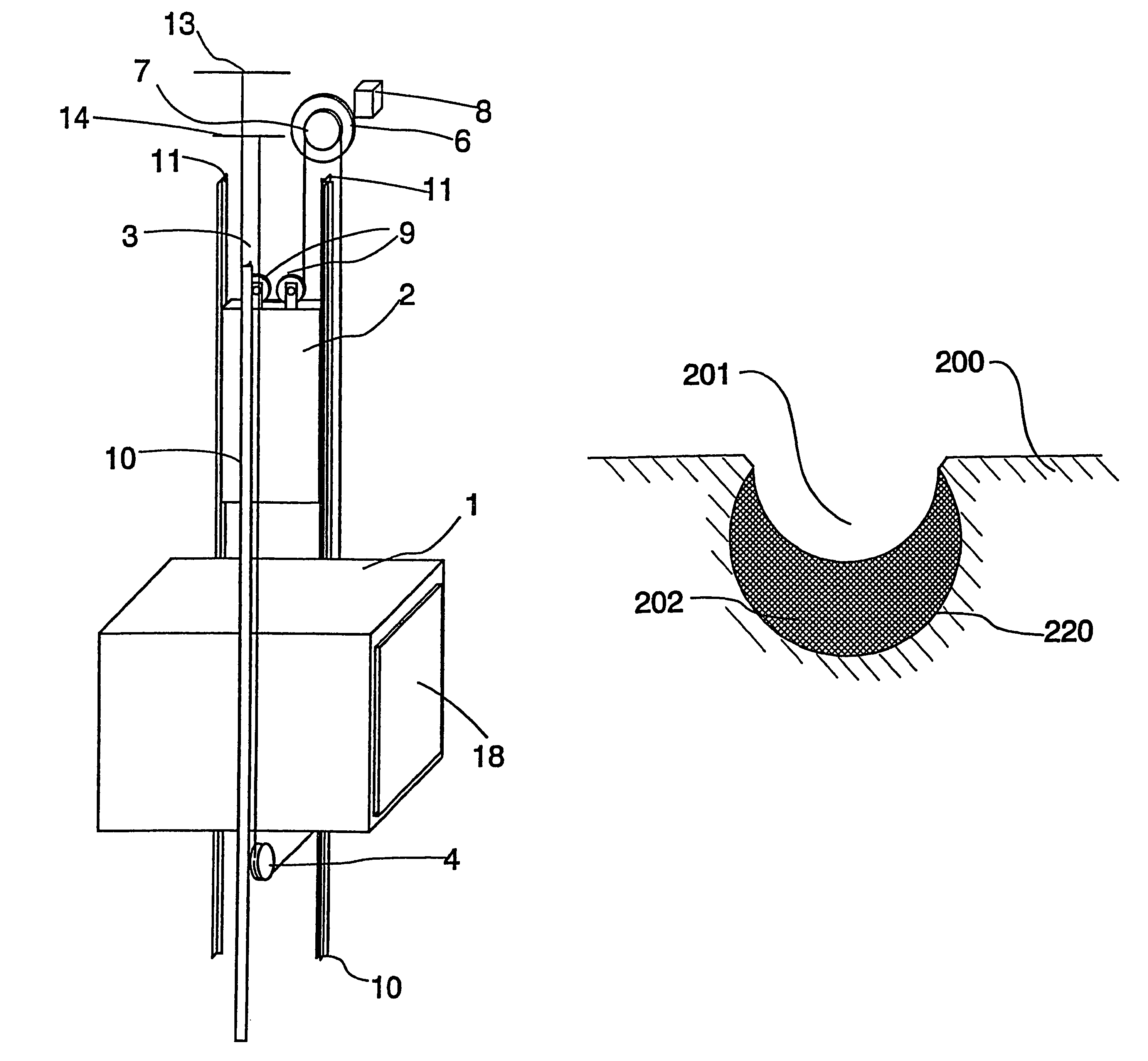 Elevator and traction sheave of an elevator